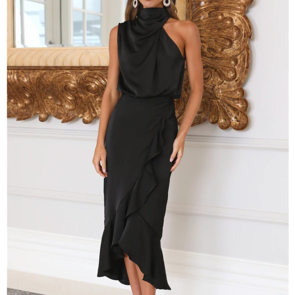 Hello Molly - Party To Go Maxi Dress Black - S